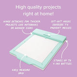 We R Memory Keepers Vinyl Print Press All-in-One Kit, Screen Printing Kits Vinyl Create Print Art Crafts Sewing Scrapbooking Journaling Printmaking We R Memory Keepers