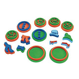 Colorations Snowman Stamper Kit, 15 Stamps, EVA Foam, Durable, Washable, Arts and Crafts, for Kids, Winter, Christmas, Holidays, Classroom, Craft Colorations