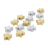 Anneome 100 Pcs Wood Star Beads Star Bead Charms Bracelet Wood Beads Wood Earring Finding Wood Star Spacer Beads Loose Wooden Bead Wood Beads for Anneome