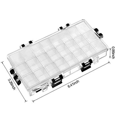 joybest Watercolor Palette Box 24-Well Paint Palette Box Airtight Leak Proof Travel Palette Case for Watercolors Half Pans, Acrylic, Gouache and Oil joybest
