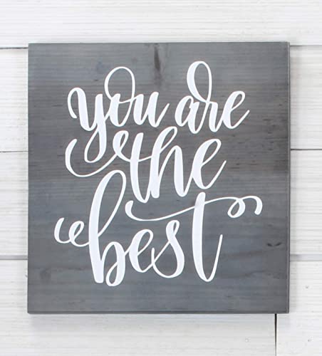 Cornucopia Blank Wood Plaques (2-Pack), Gray Washed Fir Wooden Sign for DIY Crafts 12x12 Inch Cornucopia Brands