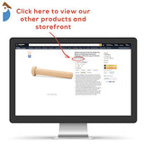 Wood Axle Pegs 13/16-inch, Pack of 100 Mini Wooden Pegs for Wood Train Craft, Fits 3/16-inch Hole Wood Wheel for Crafts, by Woodpeckers Woodpeckers