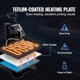 VEVOR Heat Press, Clamshell 12x10in Sublimation Transfer Printer, Digital Precise LCD Control Printing, Vinyl Heat Press for T-Shirts Bags Garments VEVOR