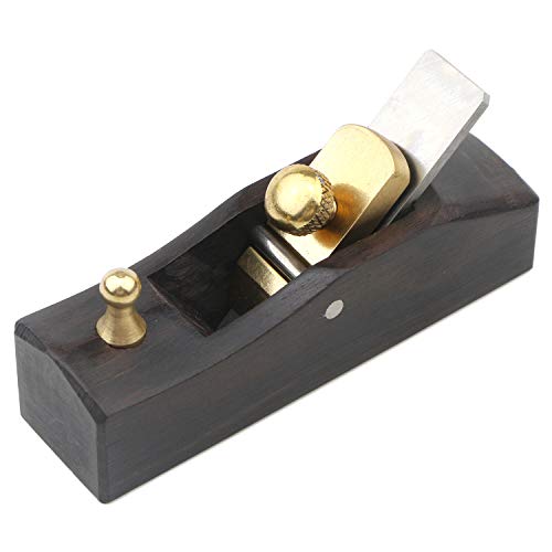 Mini Ebony Wood Planer Hand Tool Unxuey Flat Bottom Wood Plane Tool Wood Trimming Plane for Woodworking Wooden Planing for Joinery Woodcraft Guitar Unxuey