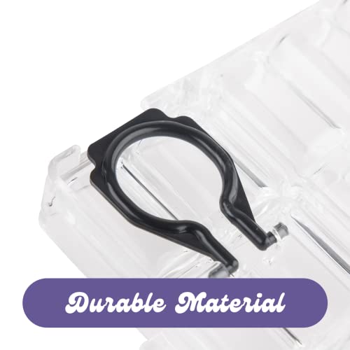 Falling in Art Airtight Paint Palette, 24-Well Storage Palette Box with Thumb Grip, Leakproof Travel Palette Case for Watercolor, Acrylic Paints, Falling in Art