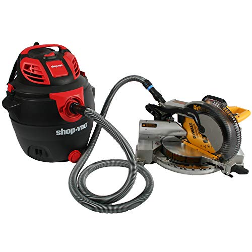 Cen-Tec Systems 94709 Quick Click 16 Ft. Hose for Home and Shop Vacuums with Expanded Multi-Brand Power Tool Adapter Set for Dust Collection, Silver Cen-Tec Systems