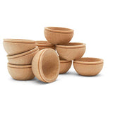 Unfinished Wood Mini Bowl, 3/4 inch, Perfect for Scale Models, Dollhouse Dishes, Wood Craft Projects, and Sorting Activity, Pack of 25, by Woodpeckers