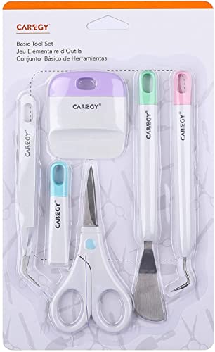 CAREGY Craft Vinyl Weeding Tools Set, Precision Craft Vinyl Tools Kit, Weeding Kits for Cricut/Silhouette/Siser/Oracal 631 651 751 Vinyl