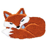 Latch Hook Kits for Adults, DIY Rug Kits Special-Shaped Animal Fox TXWZEI
