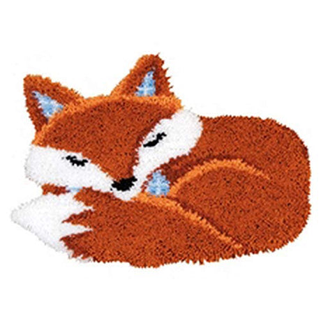 Latch Hook Kits for Adults, DIY Rug Kits Special-Shaped Animal Fox TXWZEI