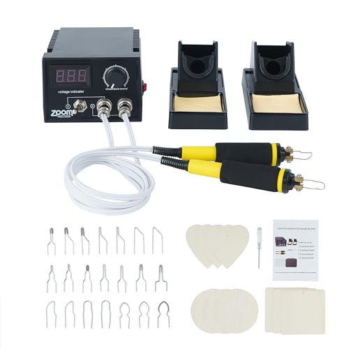 Wood Burning Kit or Wood Burning Tool - Professional Grade High Adjustable Temperature (1500 F) with Two Wood Burning Pen Pyrography Wood Burning Kit ZOOM PRECISION