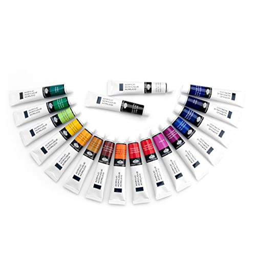 Royal & Langnickel Acrylic Color Artist Tube Paint, 21ml, 18-Pack - WoodArtSupply