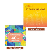 HTVRONT Permanent Adhesive Vinyl Sheets for Cricut Machine, 40 Sheets 12" x 12" Permanent Vinyl Bundle for Cups, Decals, Craft Projects HTVRONT