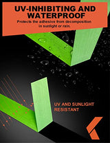 KREFINISH Painters Tape for Car Paint Green No Residue Automotive Masking Tape for Automotive Paint - Heat Resistant for Paint Booth, 0.7 Inches x 60 KREFINISH