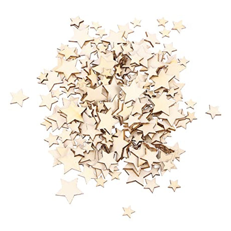 Holibanna 250pcs Wooden Embellishments Crafts Unfinished Wood Cutouts Heart Decorations Rustic Woods Slices Wooden Craft Blank Name Tags Woodsy Decor Holibanna