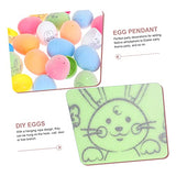 Ciieeo 1 Set Easter Doodle Eggs Unpainted Easter Eggs Hanging Easter Eggs Easter Crafts Kids Coloring Toys Unfinished Easter Eggs Easter Painting Ciieeo