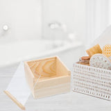 TEHAUX Wooden Crates Unfinished Unfinished Wood Boxes, 12 * 12 * 8cm Wooden Box Case Collectible Crafts Jewelry Storage Organizer with Clear Lid for TEHAUX