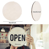 24 Pack 8 Inch Wooden Circles for Crafts 0.2" Thick Unfinished Round Wood Slices Natural Rounds Wooden Cutouts Blank Round Wood Discs for DIY Crafts AWIZOM