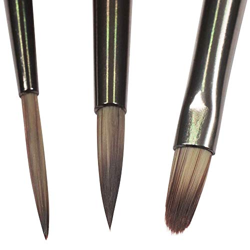 Mont Marte Premium Paint Brush Set 15 Piece, Includes 15 Different Brushes in a Roll Case with Magnetic Closure, Suitable for Watercolour, Acrylic MONT MARTE