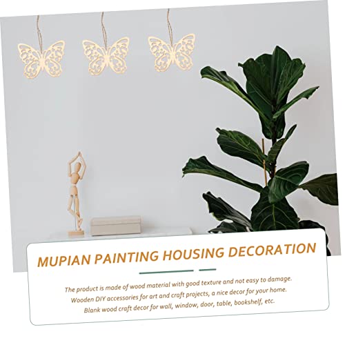 MAGICLULU 50 Sets Chrysanthemum on Blank Wood Chip Craft for Kids Unfinished Wooden Embellishments Unfinished Wooden Cutouts Unfinished Wood Crafts MAGICLULU