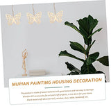 MAGICLULU 50 Sets Chrysanthemum on Blank Wood Chip Craft for Kids Unfinished Wooden Embellishments Unfinished Wooden Cutouts Unfinished Wood Crafts MAGICLULU