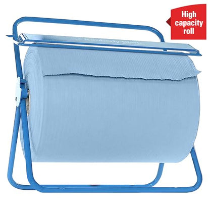 WypAll Power Clean X80 Heavy Duty Cloths (41043), Extended Use Cloths Jumbo Roll, Blue, 475 Sheets / Roll; 1 Roll / Case,8347 - WoodArtSupply