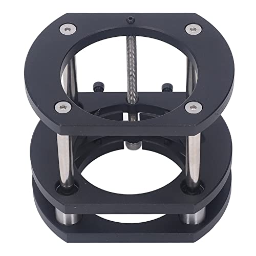 Router Lifting Platform, 4 Jaw Metal Milling Table Lift System Router Table Lifting System Base for 64-66mm Diameter Motors Luqeeg