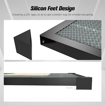 Creality Honeycomb Laser Bed, Honeycomb Platform with Aluminum Panel for Laser Engraver and Cutter Machine, 19.7" * 19.7" - WoodArtSupply