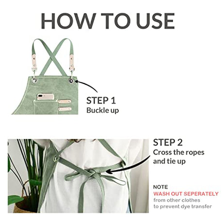 carrotez Adjustable Over sized Plus Size Canvas Apron with Pockets Men and Women Aprons carrotez