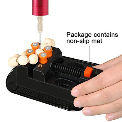 Electric Resin Drill Set,Pin Vise for Resin Molds Jewelry Casting, YASPIT Anti-Skid Drill Press Vise, 210 PCS Keychain making Supplies, Precision - WoodArtSupply