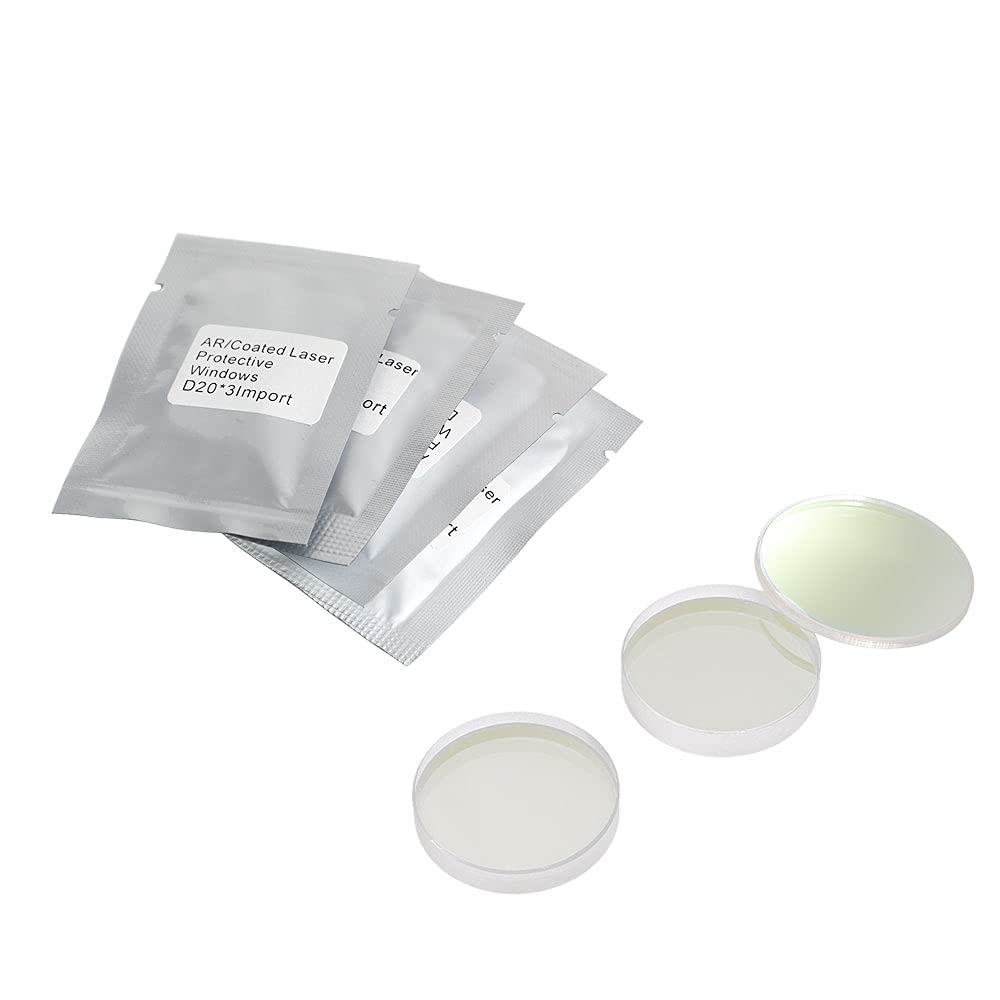 Cloudray Fiber Laser Protective Lens Dia 42mm Thk 9mm for 1064nm Fiber Laser Engraver Cutting Engraving Cloudray