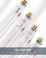 OMTech 60W CO2 Laser Tube for Laser Engraver & Cutter Machine, 1000mm 50mm Dia Laser Cutter Tube with Metal Head 6000hr MTTF, Laser Cutting Engraving OMTech