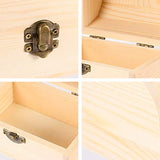 Zerodeko 1pc Pirate Treasure Chest Wooden Box Unfinished Kids Storage Organizer for Boys Craft Boy Gifts Wood Crates Jewelry Kids Treasure Chest Zerodeko