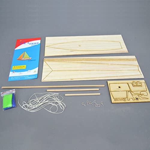 Gadpiparty 1Set DIY Wooden Sailboat Model Kits, Wood Boat Craft Model Boat Building Activities Woodcrafts Education Puzzle Toy for Kids Party Favors Gadpiparty