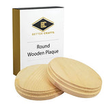 Round Wooden Plaques for Crafts, Natural Pine Unfinished Wood Plaque, Great Wood Base for DIY Craft Projects & Home Decoration - 4" inch - 2 Pcs. Better crafts