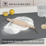 Extra Large Silicone Mat, Silicone Mats for Kitchen Counter 47.3''x23.6''x0.08", 2MM Nonslip Heat Resistant Mat, Countertop Protector, Nonstick Ultibe