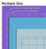 ReArt Cutting Mat Variety 6 Packs for Silhouette Cameo 4/3/2/1 - Strong, Standard, Light Grip, 12in x 12in x 3 Packs, 12in x 24in x 3 Packs. ReArt