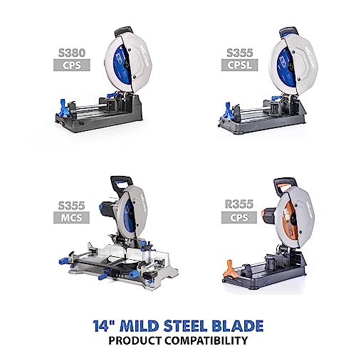 Evolution Power Tools 14BLADEST Steel Cutting Saw Blade, 14-Inch x 66-Tooth , Blue Evolution