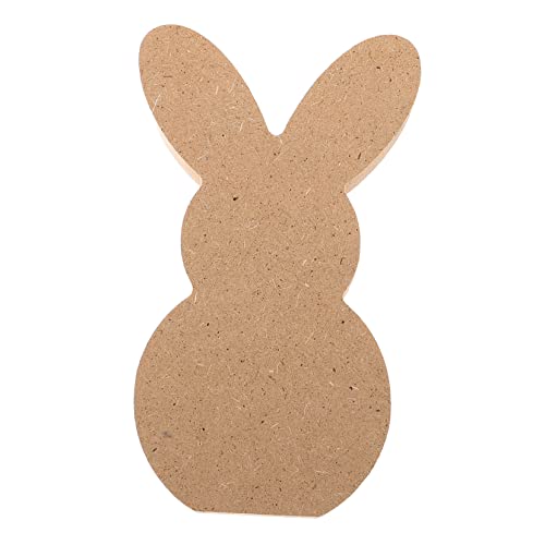 BESPORTBLE Easter Bunny Easter Wood Embellishments Easter Unfinished Wood Cutout Unfinished Wood Rabbit Cutouts Arts and Crafts for Kids Room BESPORTBLE