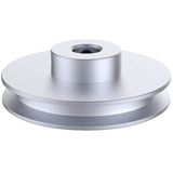 CHANCS Outer Diameter 80mm Single Groove Pulley 6mm Fixed Bore Pulley for Drilling Machine 6MM PU Round Belt CHANCS