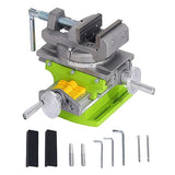 BACHIN Rotary Table 90 ° 3" Cross Slide Drill Press Vise Horizontal Precision Milling Drilling Machine Vernier Reading Milling Drilling Boring BACHIN