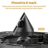 BINSTAK 60 Degree V Groove Router Bit 1/4 Inch Shank, Carbide Insert Wood CNC Router Bits for Woodworking Engraving Carving BINSTAK