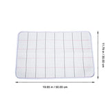 Ciieeo Carpet Making Kit Christmas Printed Canvas DIY Bathmat Rug Making Kit Yarn Hand Woven Rug Blue DIY Floor Mat Unfinished White Tapestry DIY Rug Ciieeo