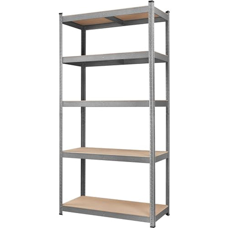BuxWellBang 36" W x 16" D x 71" H Storage Shelves - 5 Tier Adjustable Garage Shelving Unit, Metal Standing Shelf Utility Rack Organization for BuxWellBang