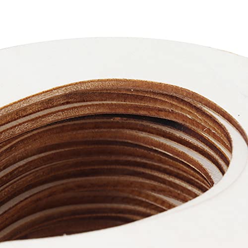 Wooden Cutouts, 24Pcs DIY Wood Horseshoe Shape Unfinished Cutouts Pendant Handmade Craft Decoration Yosoo