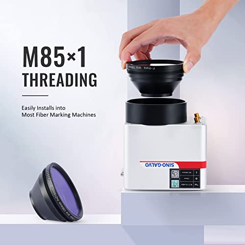 OMTech F Theta Lens for Fiber Laser Engravers, 150x150mm Replacement Optical Scanning Lens for 1064nm Fiber Cutter Marking Engraving Machines, Laser OMTech