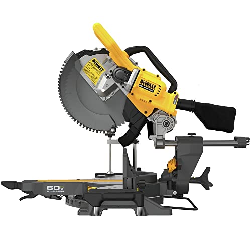 DEWALT DCS781B 60V MAX Brushless Lithium-Ion Cordless 12 in. Double Bevel Sliding Miter Saw (Tool Only) DEWALT