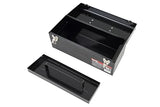 Pro-Lift Steel Tool Box – 17-inch Metal Toolbox Portable with Handle – Heavy Duty Metal Latch Closure and Removable Storage Tray Carry Tools Box Pro-LifT