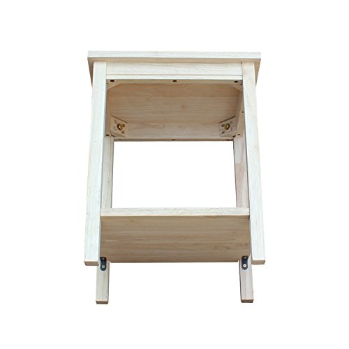 International Concepts Accent Table, 14 L x 16 W x 20 H inches, Unfinished IC International Concepts