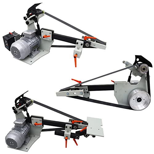 HayWHNKN 2X72"Belt Sander with 3 Grinding Wheel Bench Metal Belt Sander Multi-Angel Knife Shapener Polishing Machine Variable Speed Belt Grinder HayWHNKN